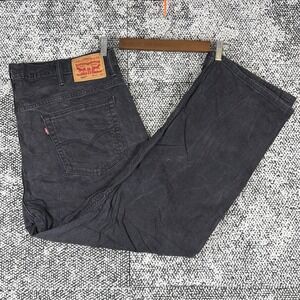 Levis 569 Faded Black Jeans Mens 40 X 30 (FITS 41 X 29)  Straight Leg Baggy